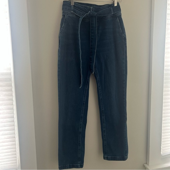 Boden jeans tie waist slim straight jeans- size 6R - Picture 2 of 11